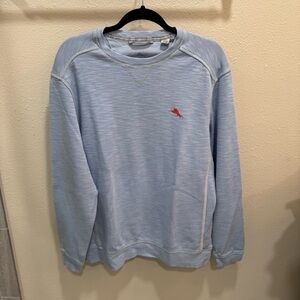 Tommy Bahama Men's Size L Light Sky Tobago Bay Crew Neck Sweatshirt